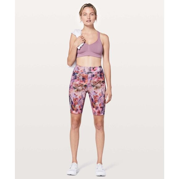 Lululemon On Pace Short Sun Dazed Multi Pink Women's workout Size 4 - Picture 2 of 12